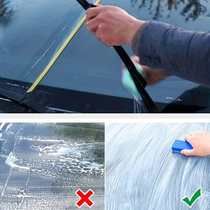 Planet Gates 120ml+Sponges Car Oil Film Remover Front Glass Cleaner Oil Film Removal Glass Film Cleaner