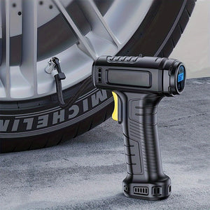 Planet Gates 120W Car Air Pump 120W Portable Car Air Compressor Car Air Pump Inflate Your Tires With Ease Wireless & Wired Vehicle Handheld Pump With LED Light
