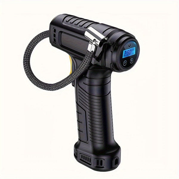 Planet Gates 120W Car Air Pump 120W Portable Car Air Compressor Car Air Pump Inflate Your Tires With Ease Wireless & Wired Vehicle Handheld Pump With LED Light