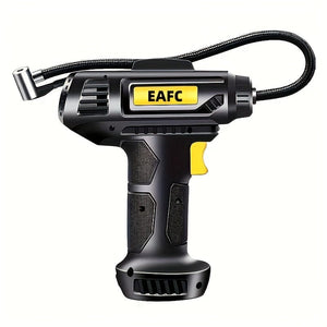 Planet Gates 120W Portable Car Air Compressor: Inflate Your Tires With Ease - Wireless & Wired Handheld Pump With LED Light