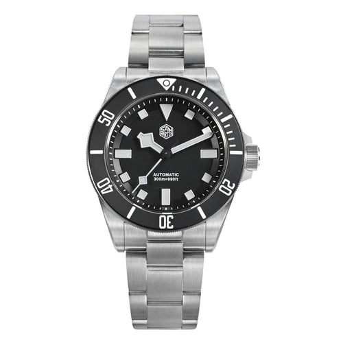 Planet Gates 121T BK  No-Calendar San Martin SN0121T Titanium Diving Watch NH35 Automatic Movement Watches Grade2 Titanium 120 Click Waterproof 300m Wristwatch