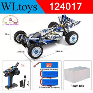 Planet Gates 124017 V8 3B / CHINA Wltoys New 124017-V8 1/12 2.4G Racing RC Cars 4WD Brushless Motor 75Km/H High Speed Remote Control Off-road Drift Toys For Aduit