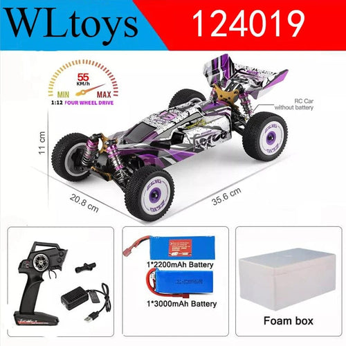 Planet Gates 124019 2B / CHINA Wltoys New 124017-V8 1/12 2.4G Racing RC Cars 4WD Brushless Motor 75Km/H High Speed Remote Control Off-road Drift Toys For Aduit
