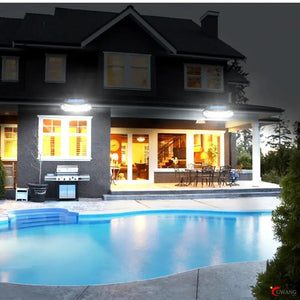 Planet Gates 126LED/COB Solar Lights, Outdoor Motion Sensor Light, Waterproof, Bright Solar Wireless Wall Lamp, With 3 Modes And 8 Wide Angle, For Deck, Courtyard, Garden, Terrace, Platform, Roof, Street Lamp