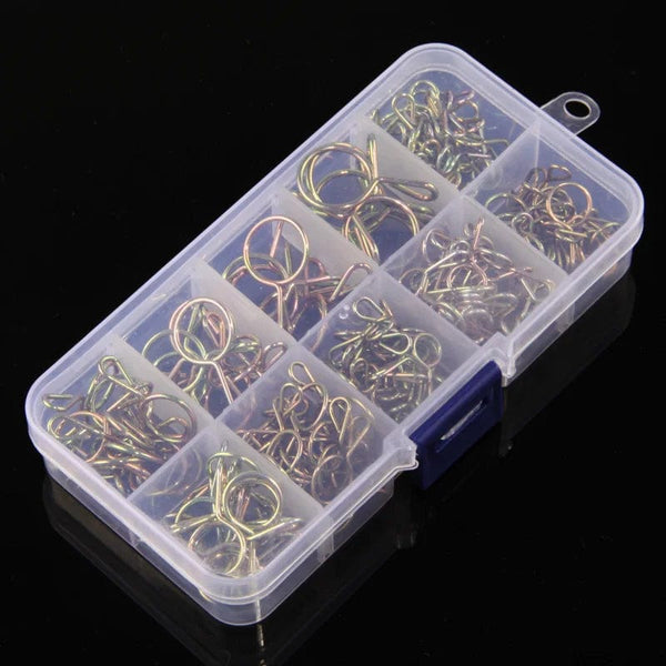 Planet Gates 126Pcs 5mm-14mm Hose Clamp Zinc Plated Spring Clips Gear Hose Fuel Line Clamp for Boats Motorcycles