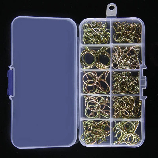 Planet Gates 126Pcs 5mm-14mm Hose Clamp Zinc Plated Spring Clips Gear Hose Fuel Line Clamp for Boats Motorcycles