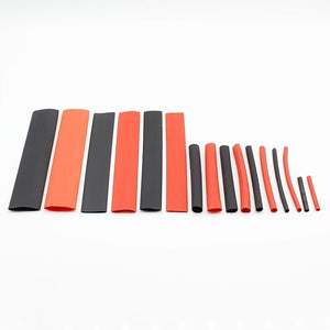 Planet Gates 127PCS 127pcs Black Red Heat Shrink Tubing 2:1 Assortment Polyolefin Tube Car Cable Sleeve Winding Wire Kit