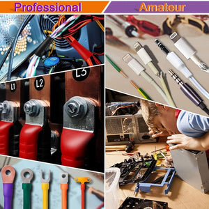 Planet Gates 127PCS 127pcs Black Red Heat Shrink Tubing 2:1 Assortment Polyolefin Tube Car Cable Sleeve Winding Wire Kit