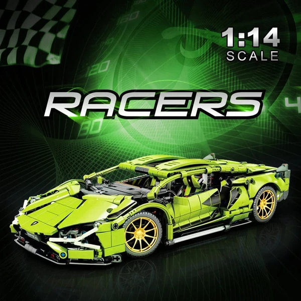 Planet Gates 1280pcs Technical Famous Racing Sport Car Model Building Blocks City Mechanical Speed Vehicle Supercar Brick Puzzle Toys Kid Adult Gift