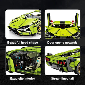 Planet Gates 1280pcs Technical Famous Racing Sport Car Model Building Blocks City Mechanical Speed Vehicle Supercar Brick Puzzle Toys Kid Adult Gift