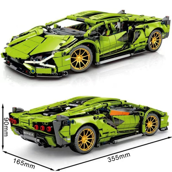 Planet Gates 1280pcs Technical Famous Racing Sport Car Model Building Blocks City Mechanical Speed Vehicle Supercar Brick Puzzle Toys Kid Adult Gift