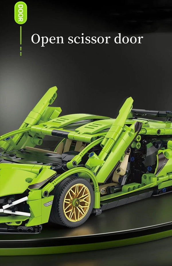 Planet Gates 1280pcs Technical Famous Racing Sport Car Model Building Blocks City Mechanical Speed Vehicle Supercar Brick Puzzle Toys Kid Adult Gift