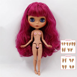 Planet Gates 1291bm / 30cm heigh ICY DBS Blyth doll joint body white skin black skin dark skin DIY Make up special price give hand set AB girl gift