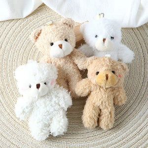 Planet Gates 12cm Cute Blush Teddy Bear Plush Toys Cartoon Rabbit Bunny Animal Plush Stuffed Dolls Keychain Pendant Girl Small Gift Wholesale