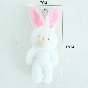 Planet Gates 12cm Cute Blush Teddy Bear Plush Toys Cartoon Rabbit Bunny Animal Plush Stuffed Dolls Keychain Pendant Girl Small Gift Wholesale