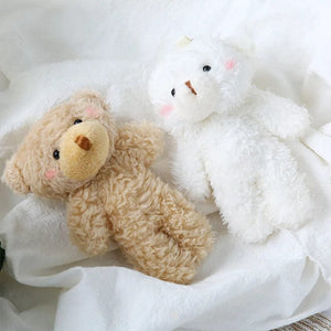 Planet Gates 12cm Cute Blush Teddy Bear Plush Toys Cartoon Rabbit Bunny Animal Plush Stuffed Dolls Keychain Pendant Girl Small Gift Wholesale