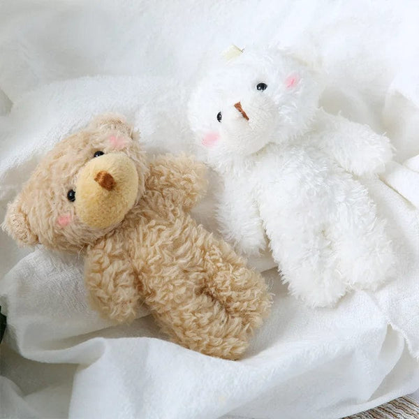 Planet Gates 12cm Cute Blush Teddy Bear Plush Toys Cartoon Rabbit Bunny Animal Plush Stuffed Dolls Keychain Pendant Girl Small Gift Wholesale