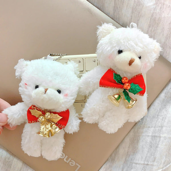 Planet Gates 12cm Cute Blush Teddy Bear Plush Toys Cartoon Rabbit Bunny Animal Plush Stuffed Dolls Keychain Pendant Girl Small Gift Wholesale