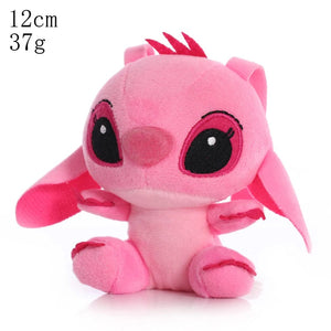 Planet Gates 12CM Hot Disney Cartoon Blue Pink Stitch Plush Dolls Anime Toys Lilo and Stitch Stich Plush Stuffed Toys Christmas Gifts for Kids