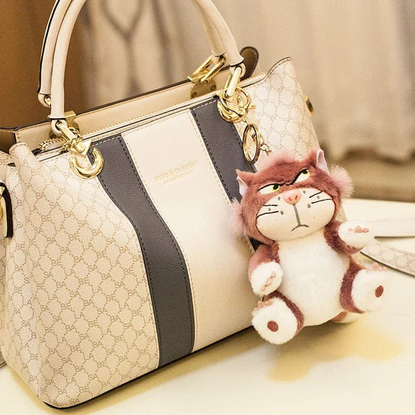 Planet Gates 12cm Lovely Disney Lucifer Plush keychain Doll Kawaii Bag Pendant Plush Stuffed Toy Backpack Pendant Birthday Gift For Children