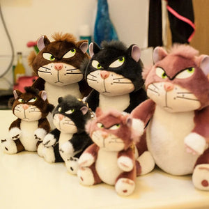 Planet Gates 12cm Lovely Disney Lucifer Plush keychain Doll Kawaii Bag Pendant Plush Stuffed Toy Backpack Pendant Birthday Gift For Children