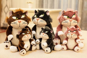 Planet Gates 12cm Lovely Disney Lucifer Plush keychain Doll Kawaii Bag Pendant Plush Stuffed Toy Backpack Pendant Birthday Gift For Children