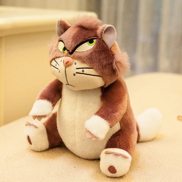 Planet Gates 12cm Lovely Disney Lucifer Plush keychain Doll Kawaii Bag Pendant Plush Stuffed Toy Backpack Pendant Birthday Gift For Children