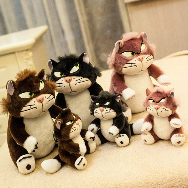 Planet Gates 12cm Lovely Disney Lucifer Plush keychain Doll Kawaii Bag Pendant Plush Stuffed Toy Backpack Pendant Birthday Gift For Children