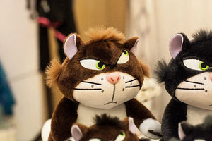 Planet Gates 12cm Lovely Disney Lucifer Plush keychain Doll Kawaii Bag Pendant Plush Stuffed Toy Backpack Pendant Birthday Gift For Children