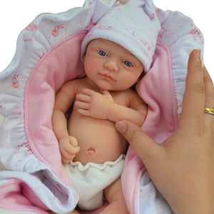 Planet Gates 12inch / Girl Luna / CHINA 12"  Micro Preemie Full Body Silicone Baby Doll  Girl "Luna"& Boy "Toby" Lifelike Reborn Doll Surprice Children Anti-Stress