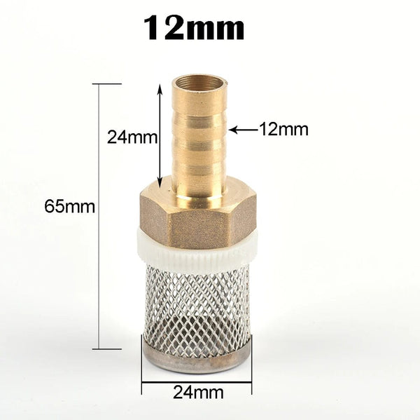 Planet Gates 12mm / CHINA 6-19mm Stainless Steel Mesh Filter 1/2" Female Inch Garden Irrigation Pump Protection Hose Water Cleaning Mesh Brass Filter
