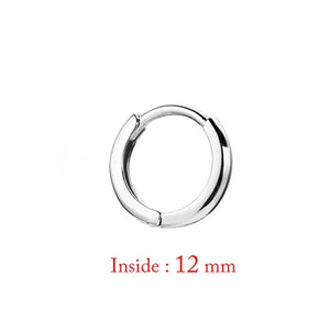 Planet Gates 12mm-silver-1pc Single Minimal Gold Color Tiny Cartilage Hoop Earrings Glossy Earring Piercing Accessory Trendy Small Huggie Women Hoops For Men