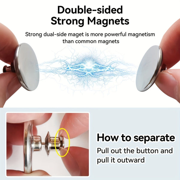 Planet Gates 12pairs Curtain Magnets Tiebacks, Curtain Magnets With Back Tack, Curtain Magnetic Holdback Button, curtain buckle, For Home Bedroom Office Curtain Draperies