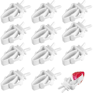 Planet Gates 12pcs 12pcs Birds Food Holder Pet Parrot Feeding Fruit Vegtable Clip Cuttlefish Bone Feeder Device Pin Clamp Bird Cage Accessories