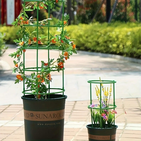 Planet Gates 12pcs 12pcs Set, Plant Support Plant Stakes, Half Round Plant Support Ring Plastic Plant Cage Holder Flower Pot Climbing Trellis For Small Plant Flower Vegetable, Indoor Plants