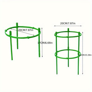 Planet Gates 12pcs 12pcs Set, Plant Support Plant Stakes, Half Round Plant Support Ring Plastic Plant Cage Holder Flower Pot Climbing Trellis For Small Plant Flower Vegetable, Indoor Plants
