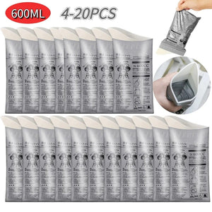 Planet Gates 12pcs 4-20PCS Outdoor Emergency Urine Bags 700ml Disposable Travel Mobile Toilet Portable Urinal Bag for Female Baby Male Vomiting Bag