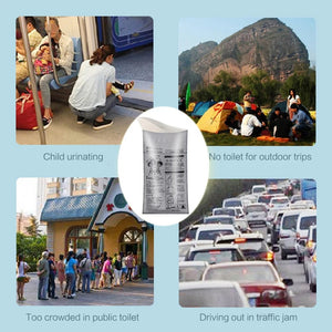 Planet Gates 12pcs 4-20PCS Outdoor Emergency Urine Bags 700ml Disposable Travel Mobile Toilet Portable Urinal Bag for Female Baby Male Vomiting Bag