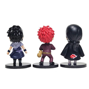 Planet Gates 12Pcs -7cm NO box Hot 12pcs/set Anime Naruto Shippuden Hinata Sasuke Itachi Kakashi Gaara anime figure Q Version PVC Figures Toys Dolls Kid Gift