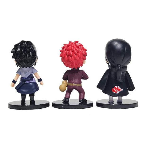 Planet Gates 12Pcs -7cm NO box Hot 12pcs/set Anime Naruto Shippuden Hinata Sasuke Itachi Kakashi Gaara anime figure Q Version PVC Figures Toys Dolls Kid Gift