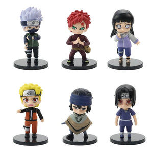 Planet Gates 12Pcs -7cm NO box Hot 12pcs/set Anime Naruto Shippuden Hinata Sasuke Itachi Kakashi Gaara anime figure Q Version PVC Figures Toys Dolls Kid Gift