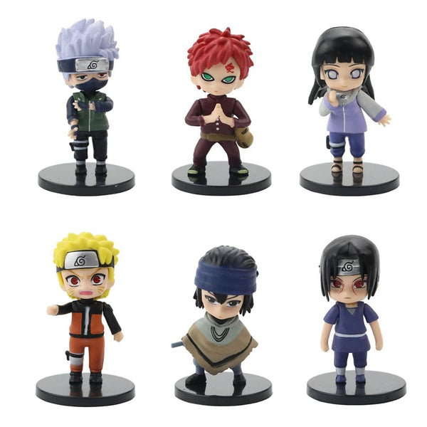 Planet Gates 12Pcs -7cm NO box Hot 12pcs/set Anime Naruto Shippuden Hinata Sasuke Itachi Kakashi Gaara anime figure Q Version PVC Figures Toys Dolls Kid Gift