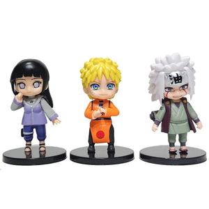 Planet Gates 12Pcs -7cm NO box Hot 12pcs/set Anime Naruto Shippuden Hinata Sasuke Itachi Kakashi Gaara anime figure Q Version PVC Figures Toys Dolls Kid Gift