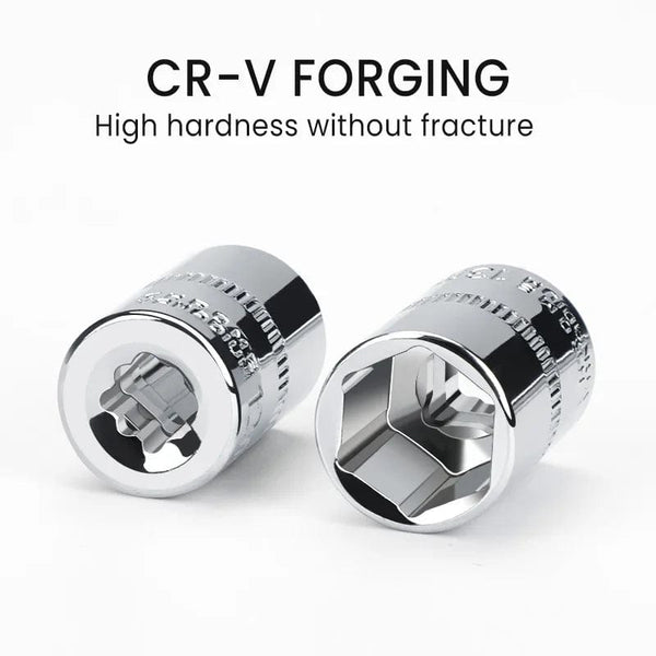 Planet Gates 12pcs AIRAJ Socket Wrench 12 Piece Set Extension Rod Multi-function Ratchet Spanner Set Car Motorcycle Repair Hand Tool Set