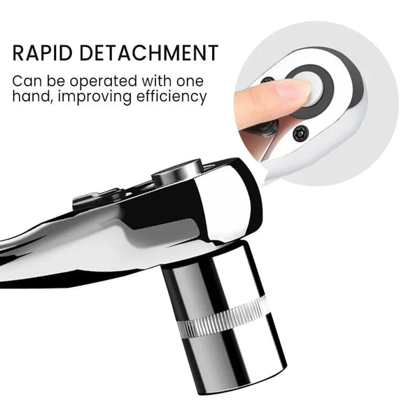 Planet Gates 12pcs AIRAJ Socket Wrench 12 Piece Set Extension Rod Multi-function Ratchet Spanner Set Car Motorcycle Repair Hand Tool Set