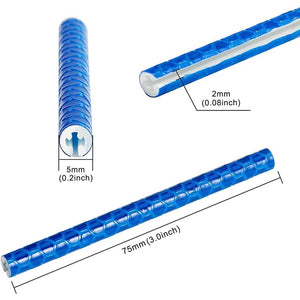 Planet Gates 12Pcs Bicycle Wheel Spokes Reflective Sticker Colorful Tube Warning Safety Light DIY Cycling Reflector Reflective Safety Kit