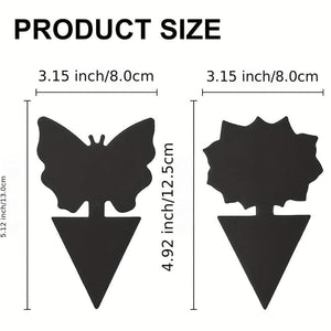 Planet Gates 12pcs Black Sticky Fly Trap Gnats Insect Traps Dual Sided Fly Catcher Plant Pest Control Strong Glue For Aphids Mosquitoes