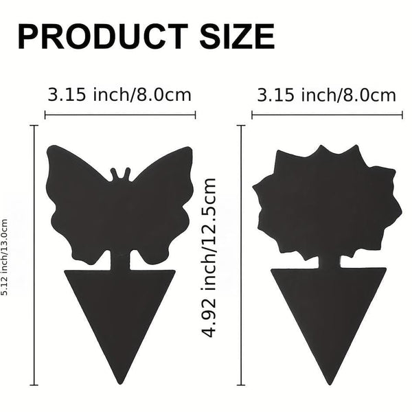 Planet Gates 12pcs Black Sticky Fly Trap Gnats Insect Traps Dual Sided Fly Catcher Plant Pest Control Strong Glue For Aphids Mosquitoes