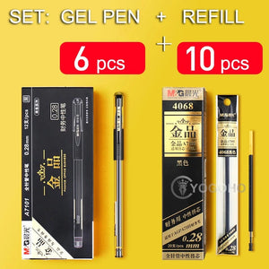 Planet Gates 12pcs/box 0.28mm Ultra Fine Gel pen Creative cute Simple Quick drying Cap neutral pen journal supplies