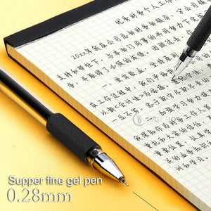 Planet Gates 12pcs/box 0.28mm Ultra Fine Gel pen Creative cute Simple Quick drying Cap neutral pen journal supplies